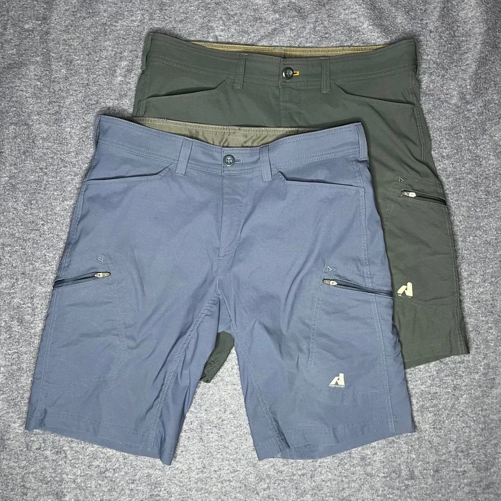 Eddie Bauer First Ascent Guide Pro Shorts Mens 36 Blue Grey Hiking Lot of 2